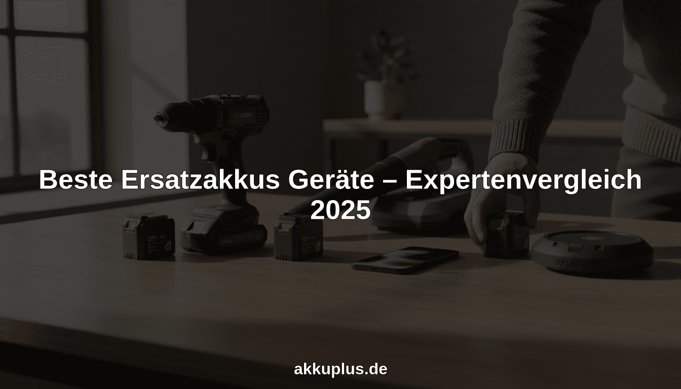 Beste Ersatzakkus Geräte – Expertenvergleich 2025
