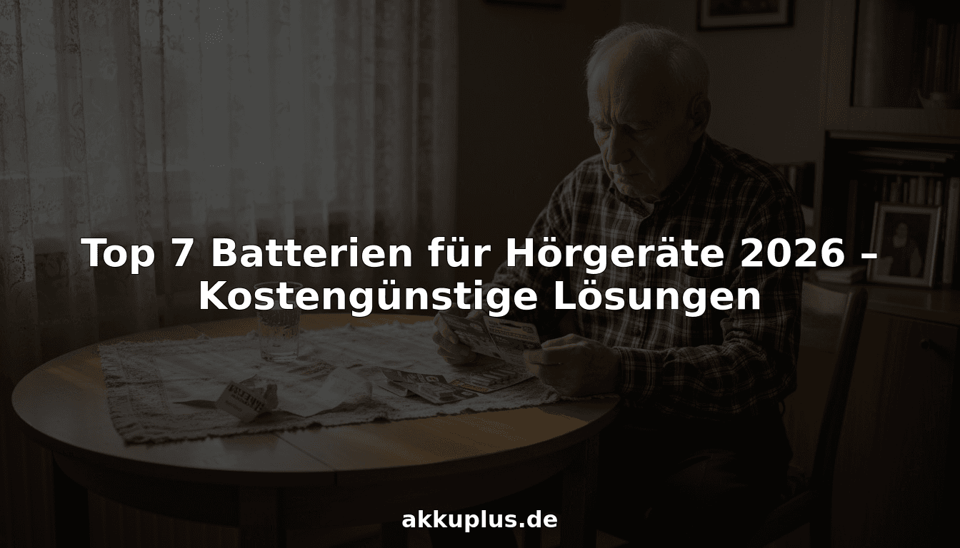 Top 7 Batterien für Hörgeräte 2026 – Kostengünstige Lösungen