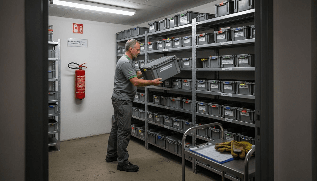 Sichere Lagerung von Batterien: Schutz und Vorschriften
