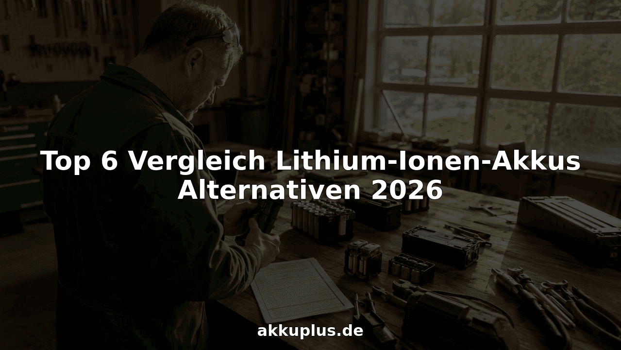 Top 6 Vergleich Lithium-Ionen-Akkus Alternativen 2026