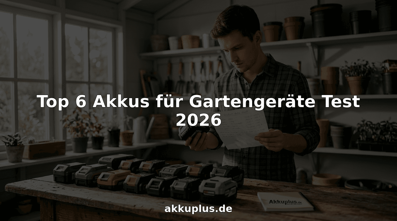 Top 6 Akkus für Gartengeräte Test 2026